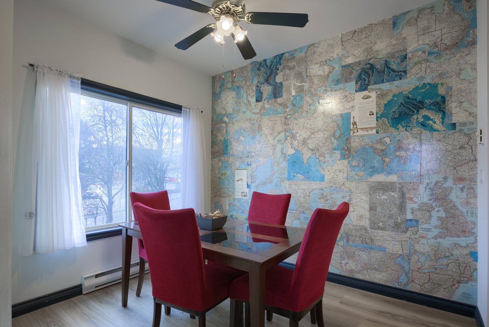 Dining room with open layout