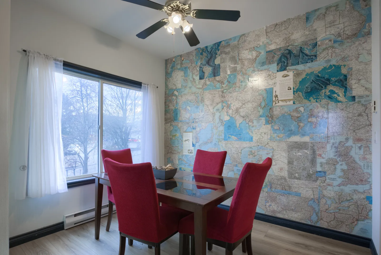 Dining room with open layout